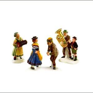 DEPARTMENT 56 - Alpine Village -Polka Fest Player Set -In Original Box -Retired